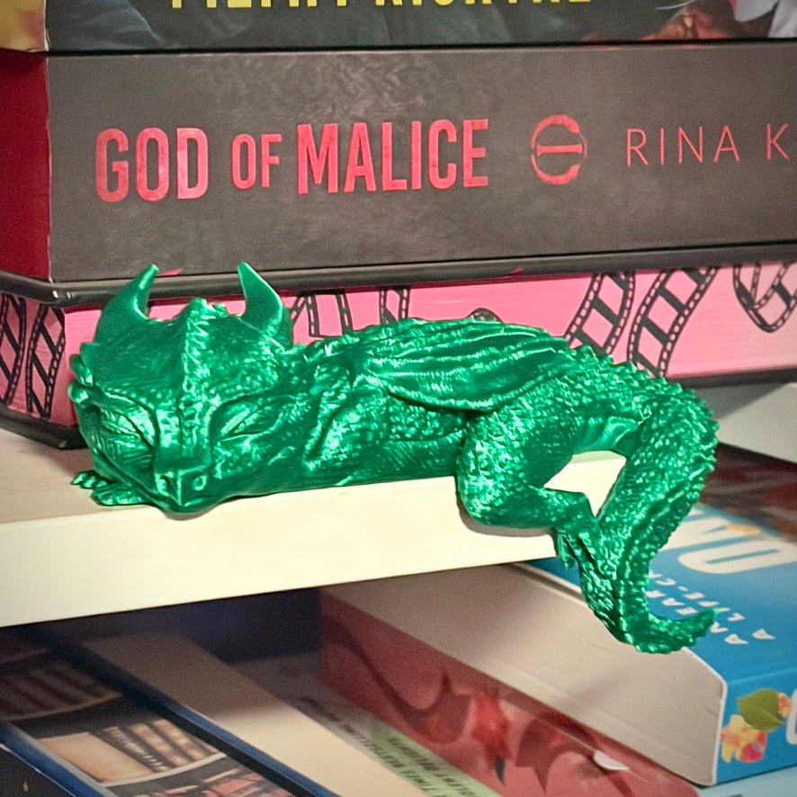3d Printed Sleeping Dragon Bookshelf Decoration
