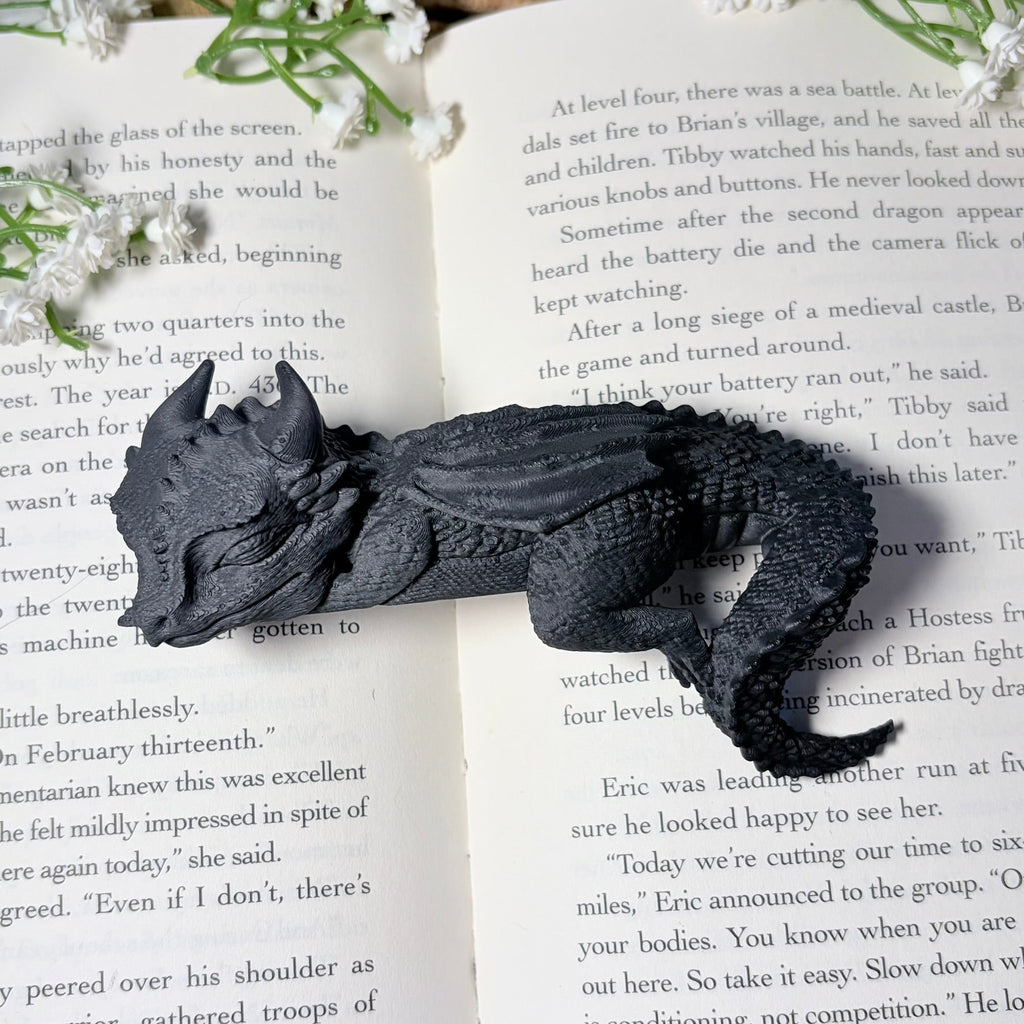 3d Printed Sleeping Dragon Bookshelf Decoration