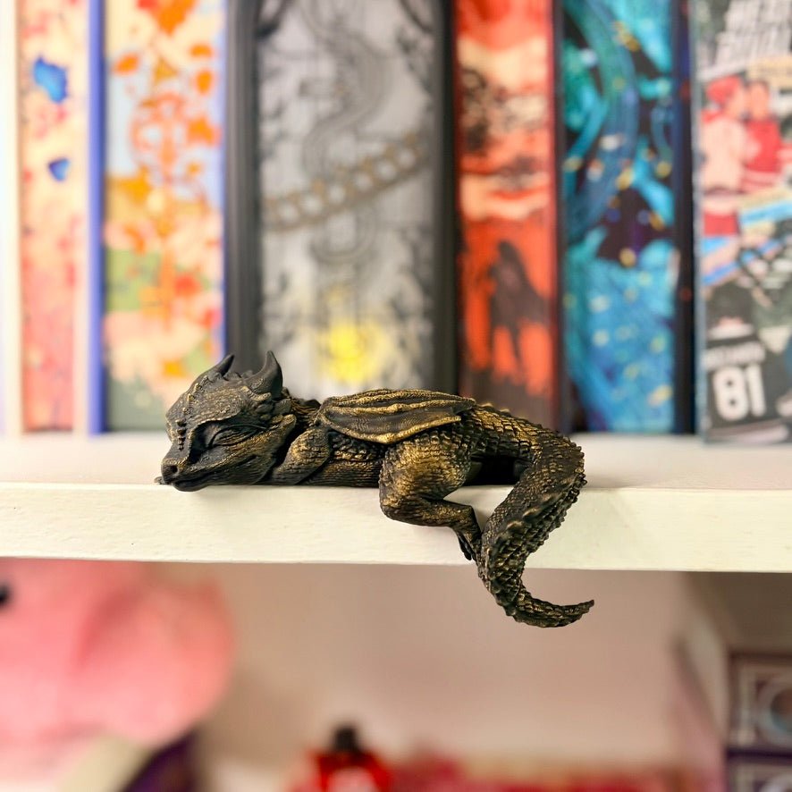3d Printed Sleeping Dragon Bookshelf Decoration