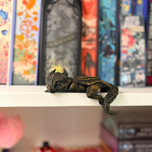 3d Printed Sleeping Dragon Bookshelf Decoration