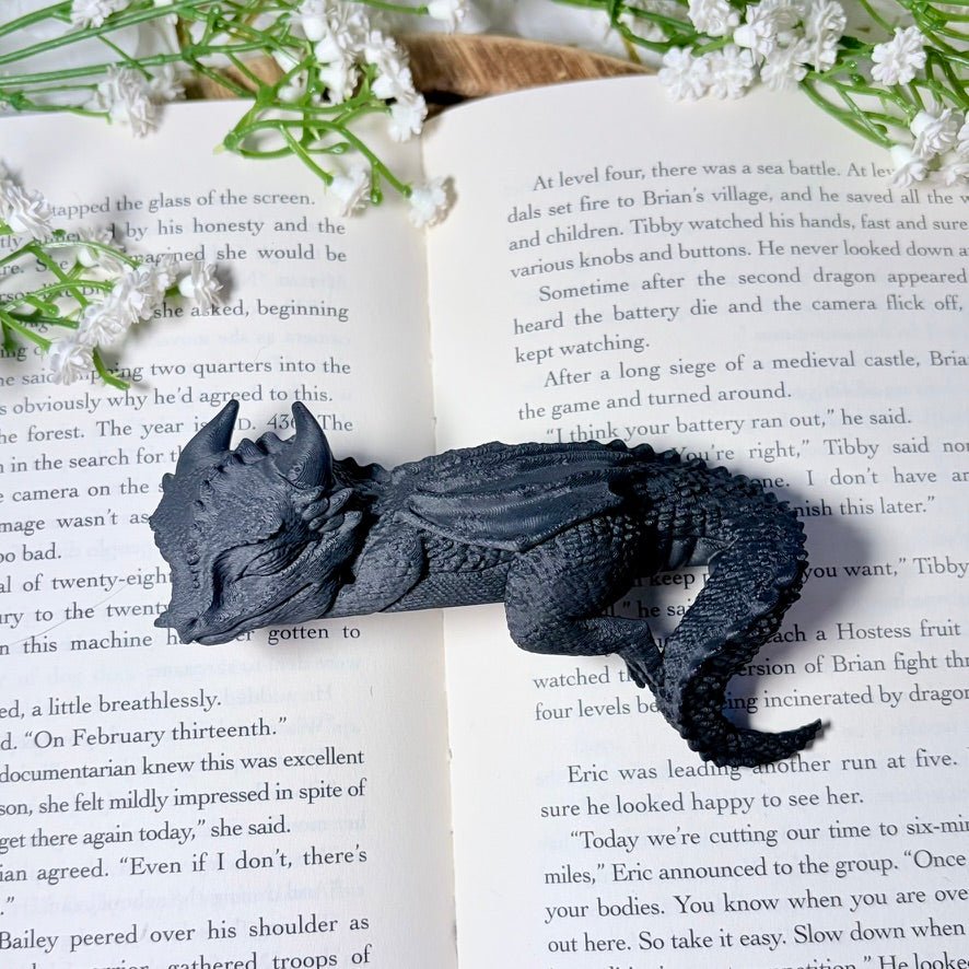 3d Printed Sleeping Dragon Bookshelf Decoration